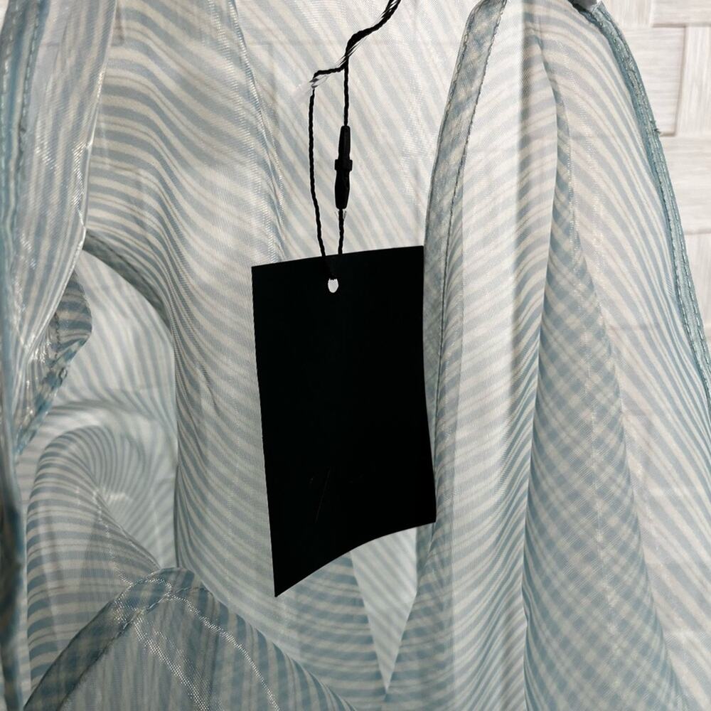 Zara Sheer Blue Maxi Dress - Picture 9 of 12